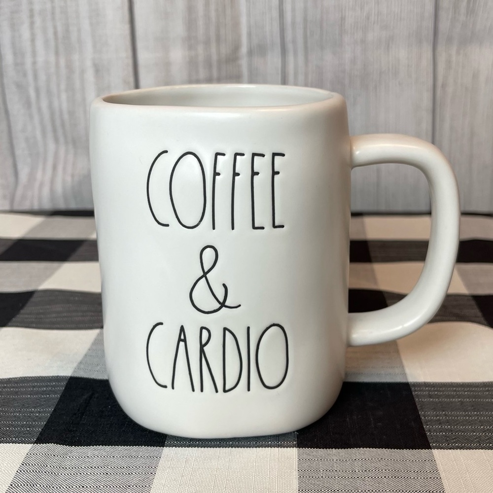 Rae Dunn COFFEE & CARDIO Mug